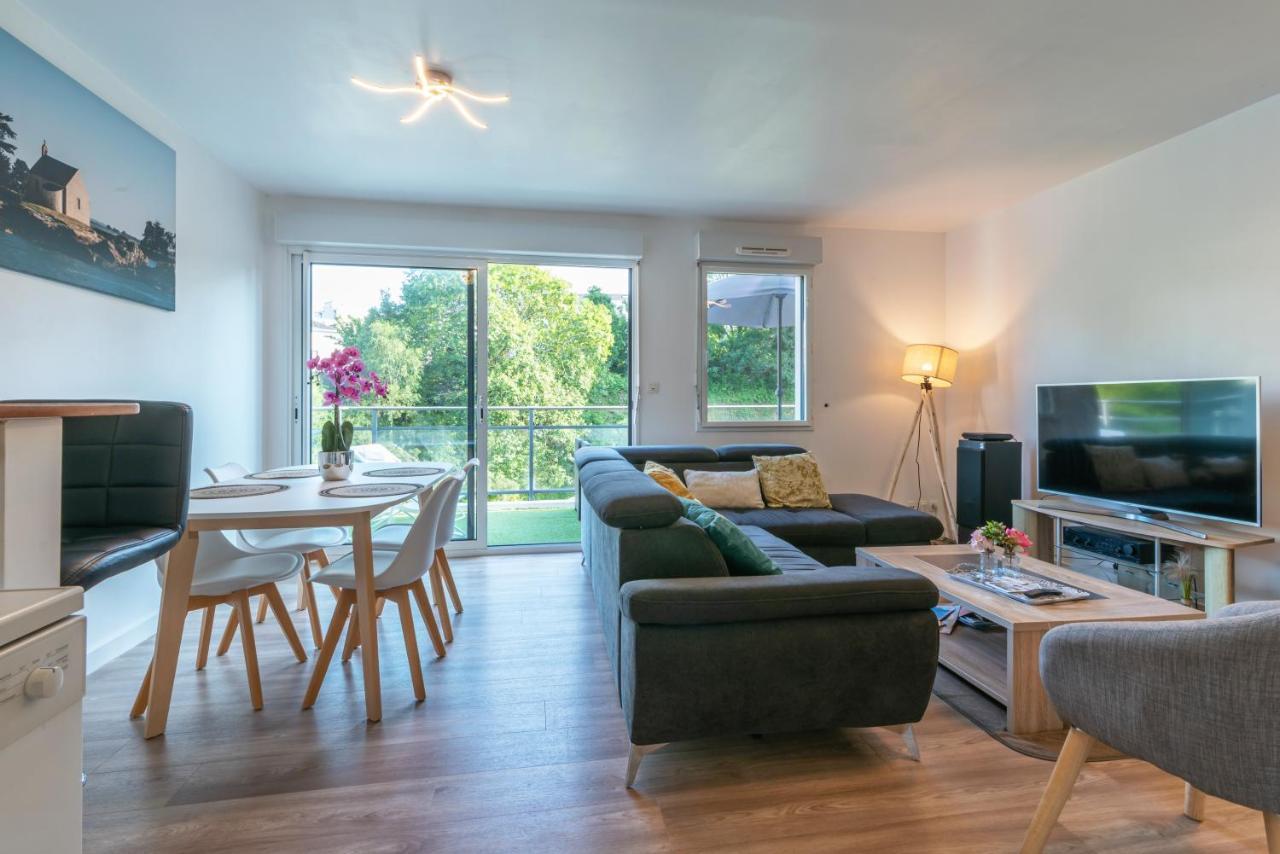 Appartement Saint Goustan : Vue sur la rivière Auray Esterno foto